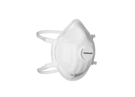 Filtrerande halvmask Worksafe (33V) m ventil FFP3 RDV 10st/frp