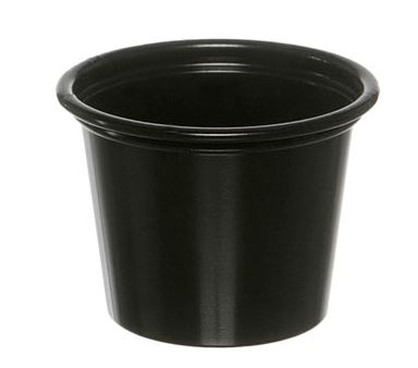 Bägare svart 30 ml rund , PP Ø 44x30 mm, 5000st