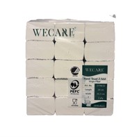 Handduk WeCare, Z-Vikt, 2-lags, 2970/fp. 24x20.5cm, Handypack