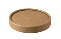 Lock till sopp/wokbägare 240-473ml. 96x15 Natur