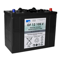 Batteri Dryfit 12V/105Ah, 40kg, Exide