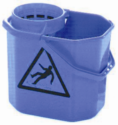 Minivaskerhink med press basic blå "Wet Floor" (spanska)