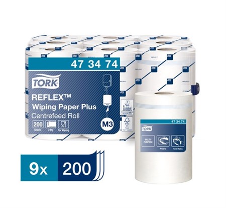 Torkrulle C-M M3 Tork Reflex Plus. 2-L 9st/krt