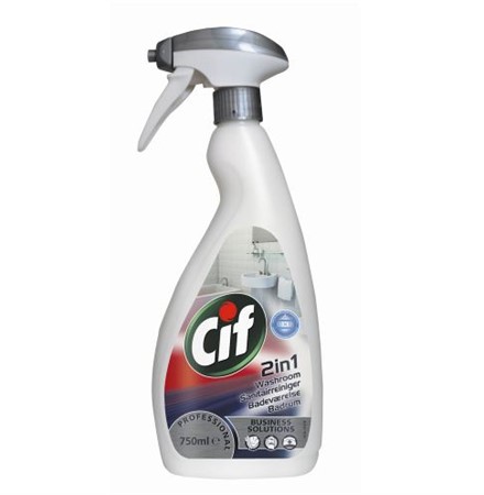 Sanitetsrent CIF badrum Prof 2in1. 750ml pH 3 Spray