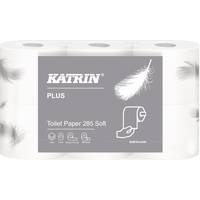 Katrin Plus Toilet Soft 285, 3-lag toalettpapper, 36m/rle, 42 r/bal.