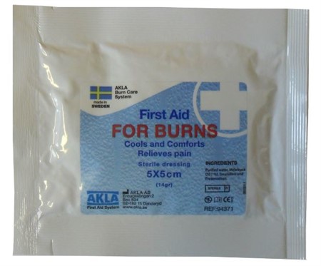 Kompress gel kit 5x5cm for burns