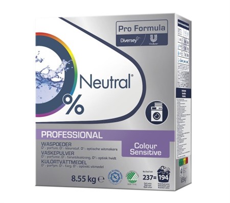 Tvättmedel Pulver Neutral Professional 8,55 kg Color oparf