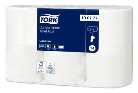 Toalettpapper Tork Universal  T4, 2-lag, 45m, 42rlr/fp