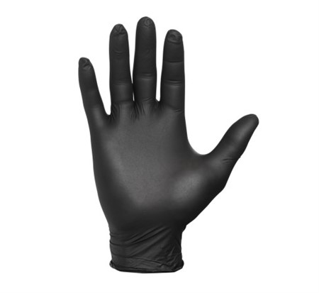 Engångshandske Nitril Classic WS Svart PF Strl S (7) , 100st/fp