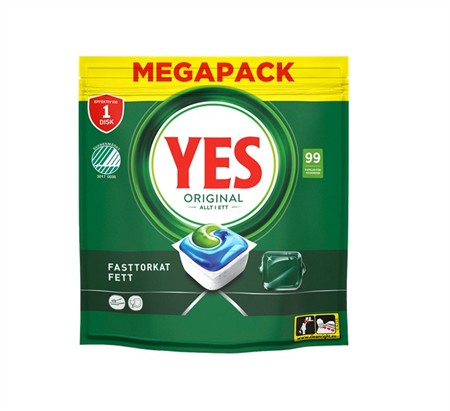 Maskindisktabletter Yes Tabs Powerdrop 99-P