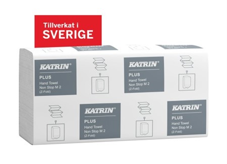 Handduk Katrin Plus NonStop M2, Z-vikt, 2-lag, 2400st/bal, 20,3x24cm
