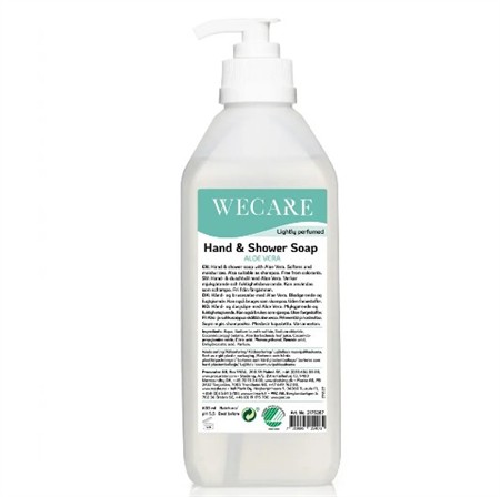 Tvål WeCare Hand & Dusch Aloe Vera parfym 600ml pump