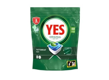 Maskindisktabletter Yes Tabs Powerdrops, (48-P)