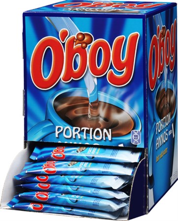 Oboy, vattenlöslig choklad i 28g portionsförp. 100st/fp