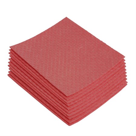 Svampduk Classic Röd 10-pack