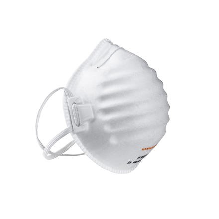 Filtrerande halvmask utan ventil FFP2 5st/fp Worksafe (munskydd)