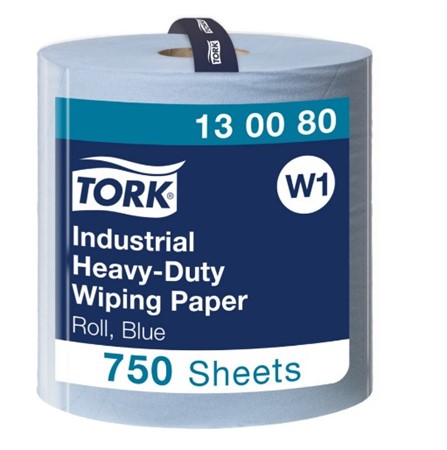 Industrirulle W1 Tork Extra kraftig, blå. 3-lag 255m