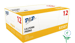 Handtork P&P C-M Lilltork Primo 1-lag, vit nyfiber, 115m, 0,5k 12st/fp