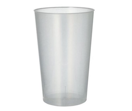 Plastglas 0,5L PP "ReUse" Ø 9,1cm, 360st/krt