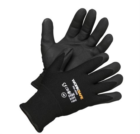 Nitrilbelagd vinterhandske P30-420W Cut B, strl 7, WS.
